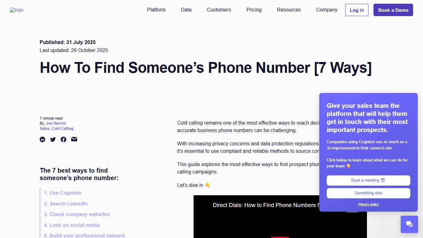 How To Find Someone’s Phone Number [7 Ways]