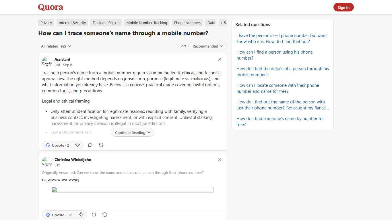 How to trace someone’s name through a mobile number - Quora
